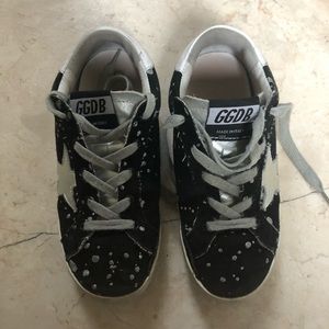 Golden Goose Black and White Kids Sneakers